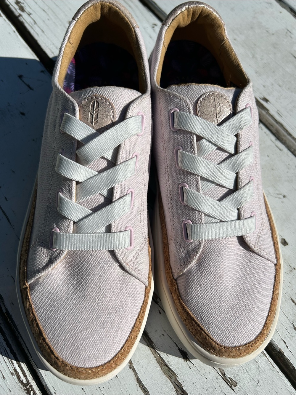 Revitalign Hermosa Light Pink Canvas Women's Slip-On Sneakers